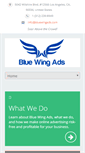 Mobile Screenshot of bluewingads.com